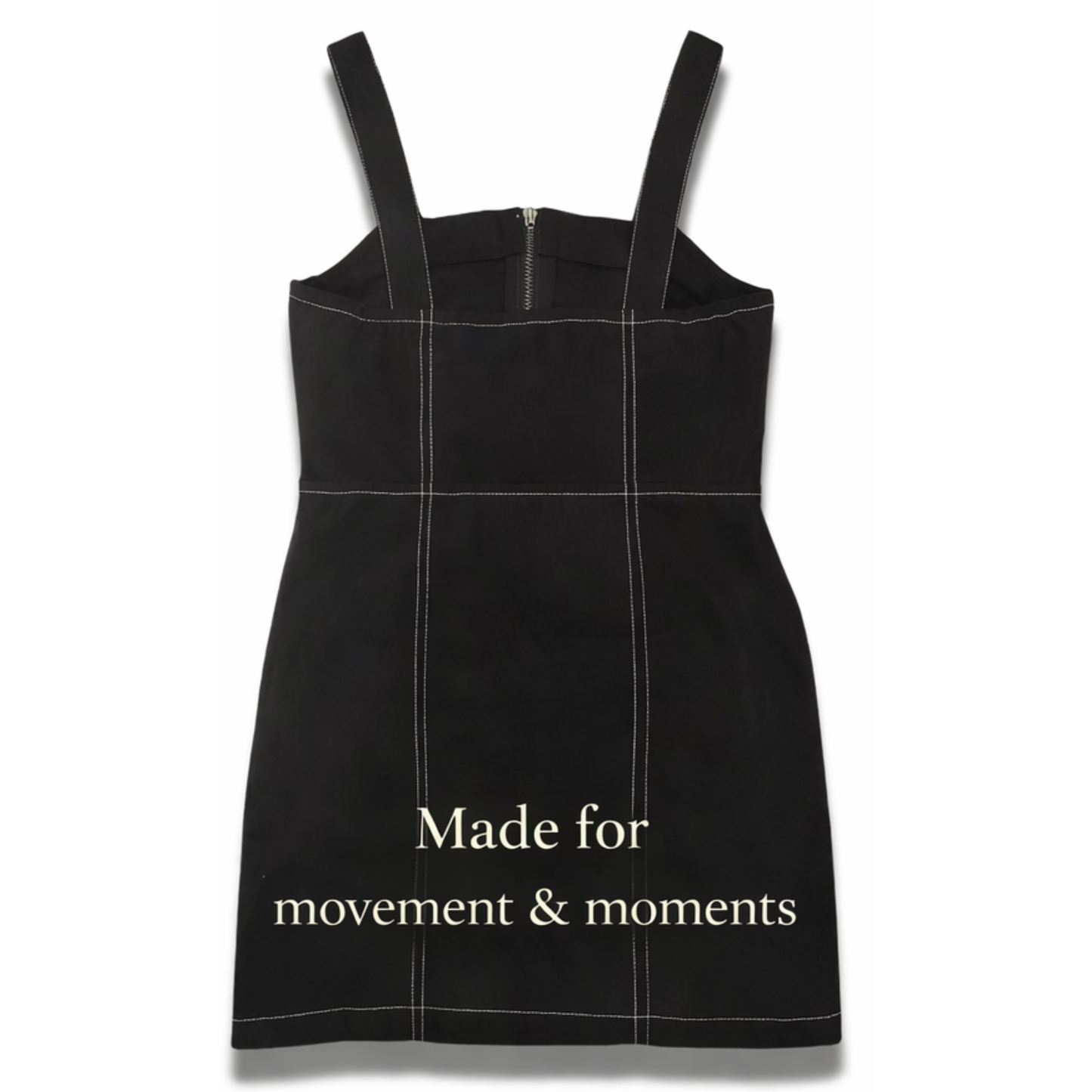 Tween & Big Girls Black Cotton Square-Neck Sleeveless Dress | Casual A-Line with Pockets