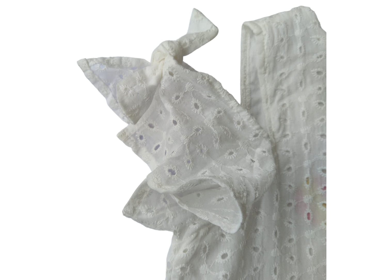 Special occasion white eyelet dress for toddler and young girls