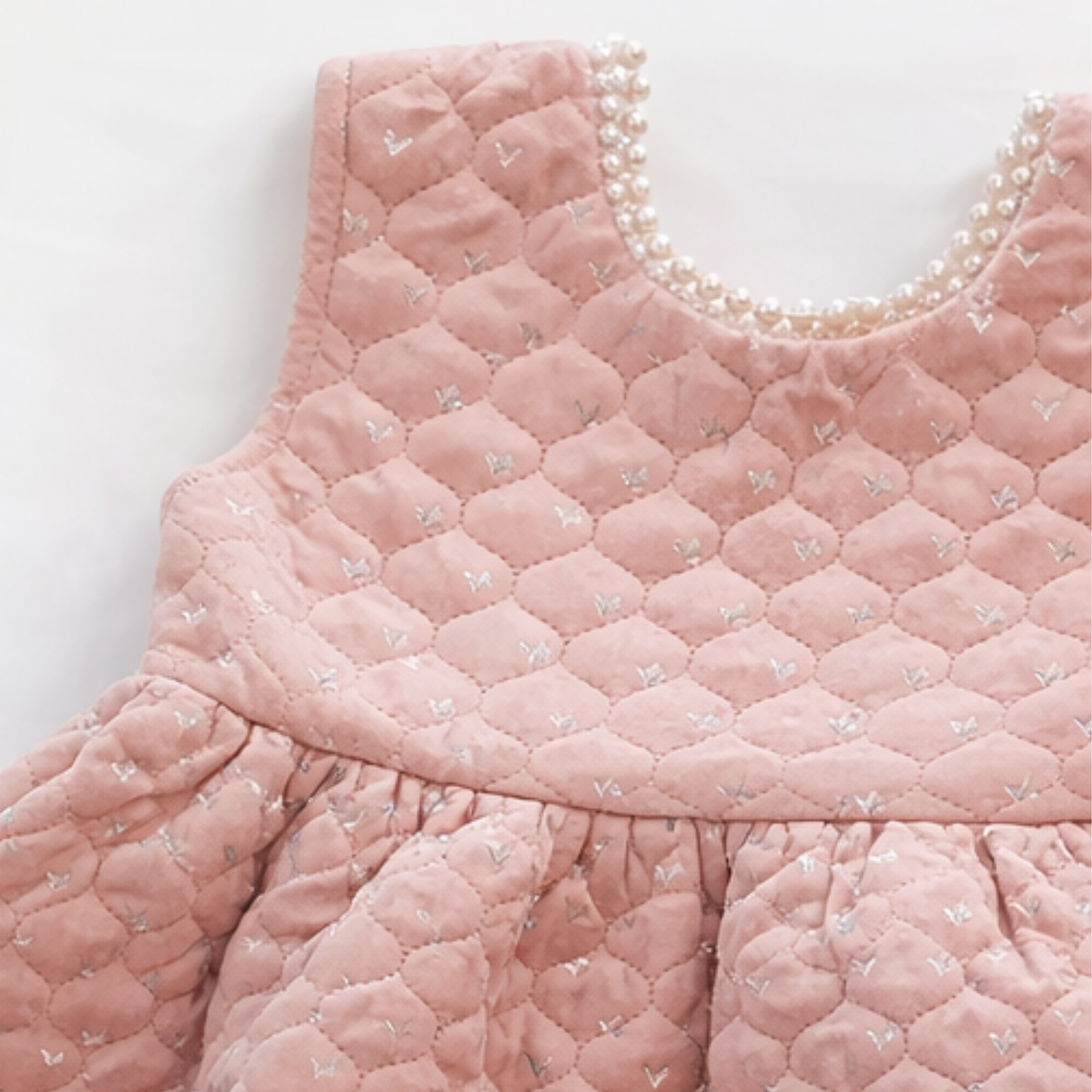 Pink Princess Dress for Little Girls | Pearl Neckline & Special Occasi Royally Dressed Girls Co. Pink Princess Dress for Little Girls | Pearl Neckline & Special Occasi Royally Dressed Girls Co.